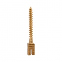 Pivoti endodontici din otel inox aurit, diverse marimi, 10 bucati