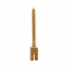 Pivoti endodontici din otel inox aurit, diverse marimi, 10 bucati