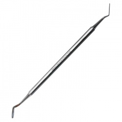 Spatula bucala Inox cu 2 capete, 17cm