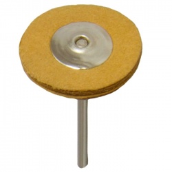Perie din piele de caprioara, pentru lustruire proteze, diametru 25 mm