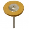 Perie din piele de caprioara, pentru lustruire proteze, diametru 25 mm