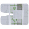 Plasturi sterili plastic fixare branula, ambalati individual, 8x6cm, 50 bucati