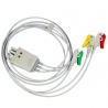 Cablu ECG/EKG cu 3 fire pentru Nihon Kohden