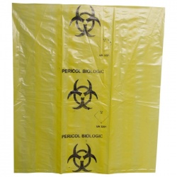 Cutie 20 L cu sac Biohazard 50 microni, pentru colectarea deseurilor medicale infectioase
