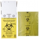 Cutie 40 L cu sac Biohazard 50 microni, pentru colectarea deseurilor medicale infectioase