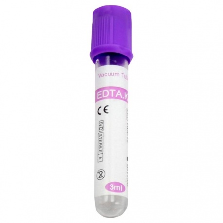 Microtainer Hematologie cu anticoagulant K3 EDTA, volum aspiratie 3 ml, Steril, 100 bucati
