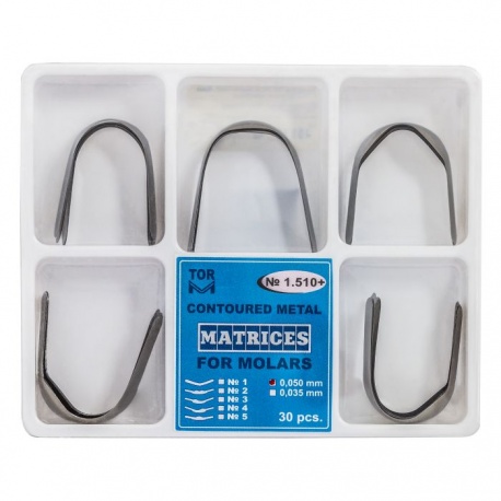Matrici conturate metalice molari, 30 bucati