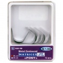 Matrici pony metalice bombate, marimea L sau S, 12 bucati