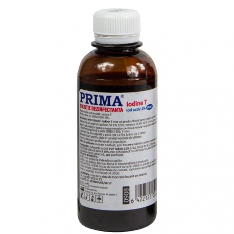 Solutie Polivinilpirolidona iodata 10%, flacon 200ml