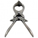Cleste articulat, emasculator pentru castrare nesangeroasa 22 cm, latime activa 32 mm, inox