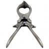 Cleste articulat, emasculator pentru castrare nesangeroasa 22 cm, latime activa 32 mm, inox
