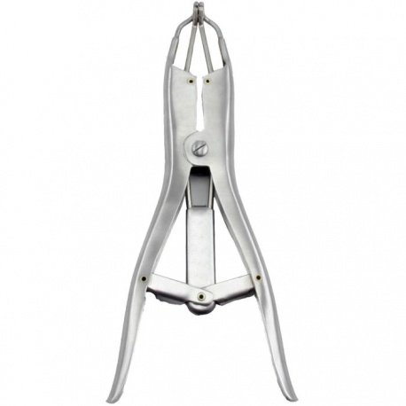 Cleste inox pentru aplicarea inelelor de cauciuc (castrare)