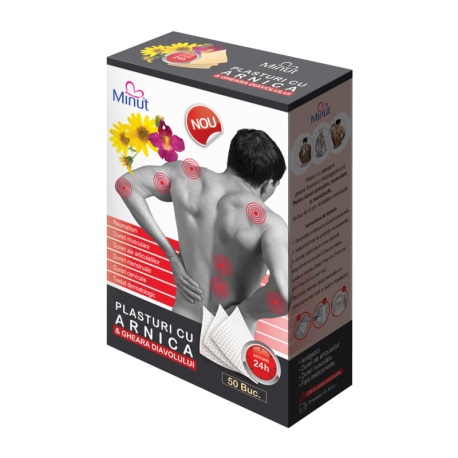 Plasturi cu arnica 9x14 cm, 50 bucati