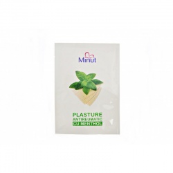 Plasturi antireumatici menthol Minut 12 cm x 18 cm, 24 bucati