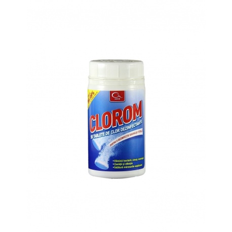 Clorom, dezinfectant clorigen, 50 Tablete
