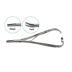 Port Ac Mathieu Drept / Curb, 17 cm pentru acele de sutura, 1 bucata