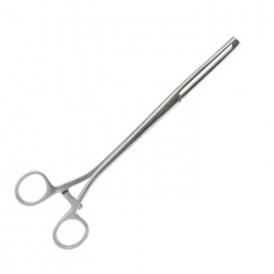 Pensa uterina Museux, curba/dreapta, din otel inox, 24 cm, 1 bucata