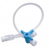 Robineti perfuzie cu 3 cai cu extensie 100 cm, sterili, 50 bucati