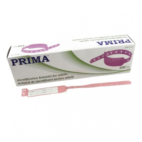 Bratari Identificare adulti, insertie carton, 24.5 cm, 100 bucati