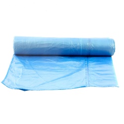 Saci menaj cu snur 35 litri HDPE, albastrii, 15 bucati