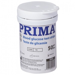 Teste Glicemie cu dispozitiv de calibrare PRIMA, 50 bucati