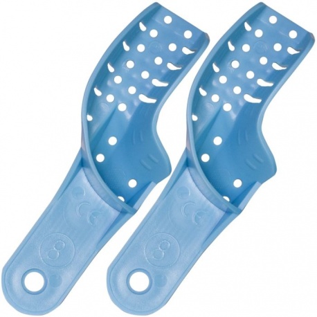 Linguri plastic pentru impresie, semiarcada, superior dreapta/inferior stanga, 1 pereche