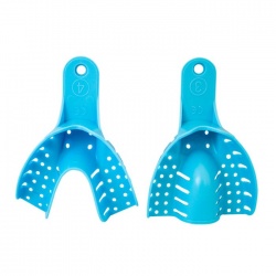 Linguri plastic pentru material de impresie, perforate, diverse marimi, 1 pereche