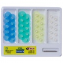 Discuri finisare si lustruire intregi, 14 mm, asortate, 40 bucati