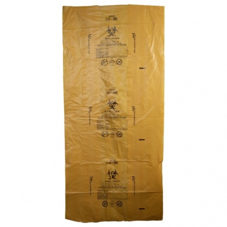 Sac Galben BIOHAZARD 240litri, 60 microni, certificat ADR, 50 bucati/set