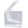 Dispenser pentru rulouri din bumbac, alb / albastru